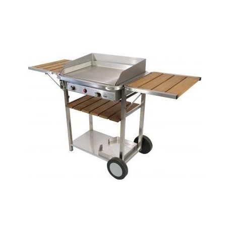 Plancha gas inox Baila 5KW TONIO su carrello - SavorCook seleziona