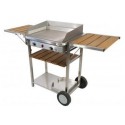 Plancha gas Stainless Baila 5KW TONIO on cart - SavorCook Selects